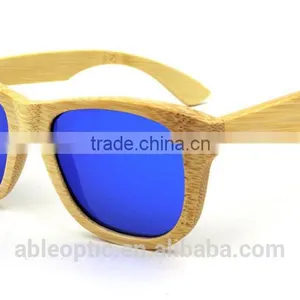 New Fashion 2016 UV400 Mirror Color Lens Custom Design Bamboo Wooden Polarized Sunglasses Sun Glass Supplier's Choice thumbnail-3