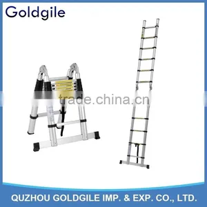 Goldgile Aluminium Telescopic Folding Hinge Ladder thumbnail-1