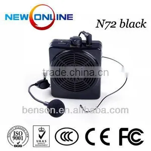 Digital Audio Mini Speaker Amplifier, Microphone,audio Amplifier, Megaphone N72 Black thumbnail-1
