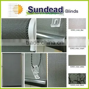 Double-printing Pattern Blackout Shiny Vinyl Fabric Roller Shade Roller Blind thumbnail-2