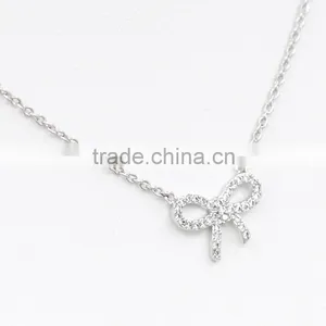 2016 Fashion Butterfly Design Crystal Necklace thumbnail-4