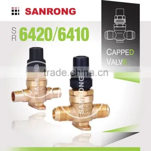 Sanrong Air Conditioner Threaded Shut Off Valve, Welded Brass Stop Valve, Two Way Refrigeration Valve thumbnail-3