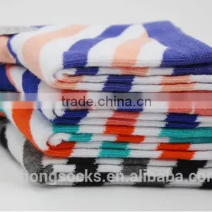 Diagonal Striped Women Cotton Socks OEM Socks thumbnail-2