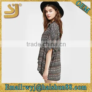 Tribal Print Dolman Cardigan thumbnail-2