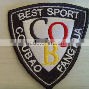 Customized Design Clothing Embroidered Patches Labels for Sports Shirts thumbnail-1