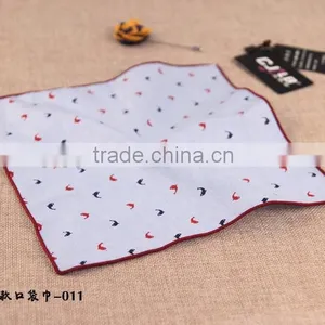 Custom Digital Print Linen Pocket Squares, Cotton Hanky thumbnail-4