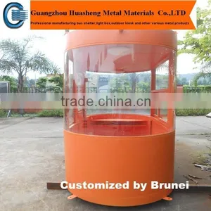 Hot Sale Prefab Outdoor Metal Retail Kiosk Booth / Modern Design Newspaper and Magazine Kiosk thumbnail-1