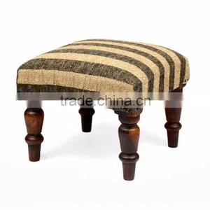 Natural Livings Jute Wooden Stool thumbnail-2
