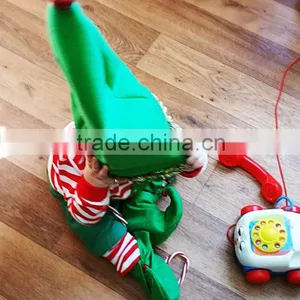 High Quality Cotton Christmas Pajamas Kids Elf/christmas Costume thumbnail-4