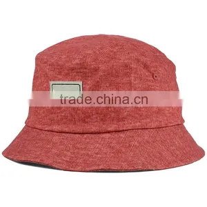 New Arrival Cotton Blank Pink Cheap Custom Plain Bucket Hat thumbnail-2