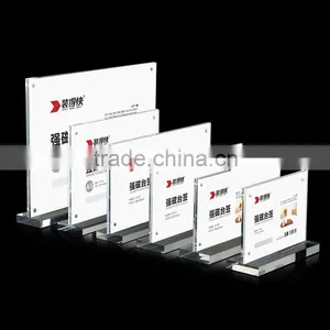 Supplier New Products Countertop Acrylic Reception Card Acrylic Sign Holder thumbnail-2