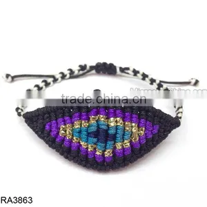 Good Luck Special Braided Turkish Eye Bracelet Macrame Bracelet thumbnail-1