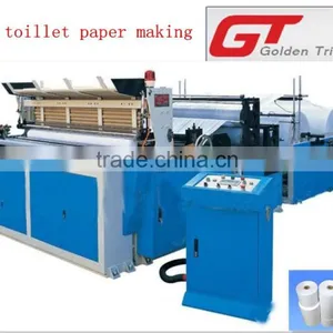 Toilet Paper Rewinding Machine/High Speed Toilet Tissue Roll Rewinder Machine thumbnail-1