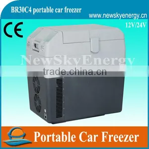 12V 24V 30L High Quality Portable Small Ice Cream Cooler Deep Car Freezer thumbnail-1