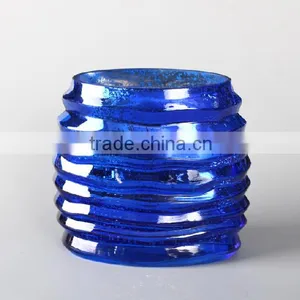 Glass Oval Mercury Vase thumbnail-1