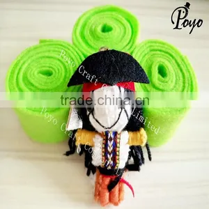 Cute Cartoon Shape Custom Made Keychain Voodoo Doll Pandant thumbnail-1