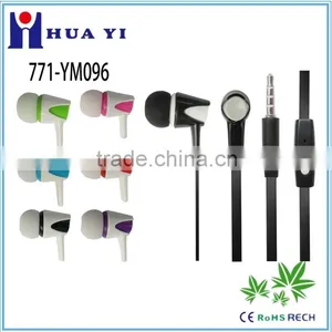 2015 Competitive Price Plastic Earphones With Mic for Smartphone thumbnail-1