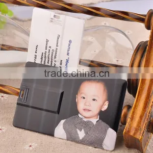 Chinese Bulk Promotion OEM Logo USB 2.0 Ultra-thin Credit Card Usb Flash Disk thumbnail-1
