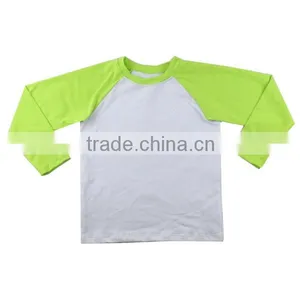 Wholesale Long Sleeves Kids Baseball Shirt Boutique Children Clothing Green Sleeves Baby Boys Raglan Shirt Red Christmas Raglan thumbnail-5