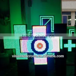 High Quality Led Pharmacy Cross Display thumbnail-1