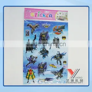 3D Embossed Cartoon Sticker Kid's Room Decor Sticker thumbnail-1