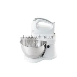 300W 5 Speed Hand and Stand Mixer With Rotation Bowl thumbnail-1