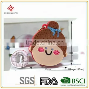 Round Plastic Mini Promotional Measure Tape,soft PVC Measure Tape thumbnail-2