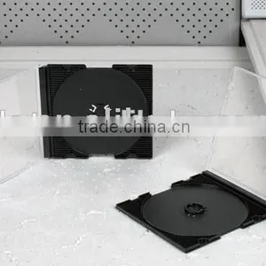 5.2mm Single Black Ultra Slim PS CD Jewel Case thumbnail-1