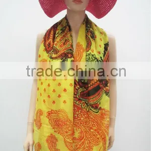 2014 Hot Sale Fashion Large Size Pareo Green Pareo Polyester Voile Beach Pareo thumbnail-2