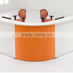 Elegant Design Office Furniture Curved Reception Desk thumbnail-1