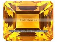 Citrine Rectangle Stone, Citrine Quartz Stone - Natural Citrine Stone - Raw Quartz Stone, Natural Yellow Citrine Emerald Cut L thumbnail-1