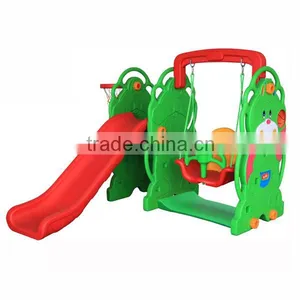 8007C Bear Plastic Swing and Slide Combination thumbnail-1