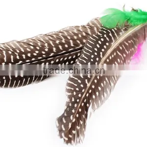 QQPet Telescoping Fishing Rod Spin Feather Cat Wand Cat Teaser Toys thumbnail-4