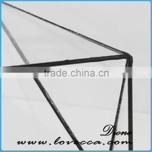 MOQ Only 25pcs/Design Fashion Home Decoration Black Color 20*20cm Geometrical Glass Terrarium For Planter thumbnail-4
