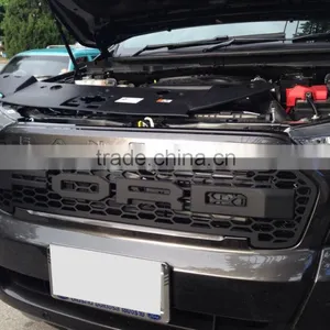 FRONT MATTE BLACK GRILLE GRILL LIT FIT FORD RANER T6 MK2 MINOR CHANGE 2015 thumbnail-4
