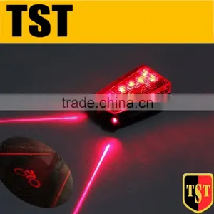 5LED LASER TAIL BIKE LIGHT WITH BICYCLE LOGO thumbnail-1