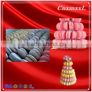 Clear and Black Macaron Box Cookies Boxes 1-10 Layers 237 Macarons Diplay Tower Plastic Stand Packaging thumbnail-5