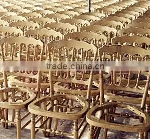 Rental Stackable Wedding Wood President Chair thumbnail-3