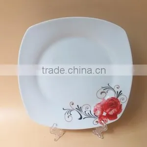 11'' Square Porcelain Custom Dinner Plates for Wedding Ceramic Dinner Plates and Dishes Cheap Bulk Stock thumbnail-2