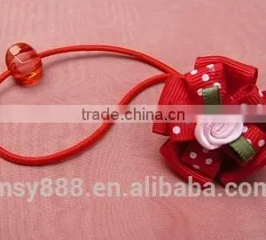 Floral Elastic Hair Ponytail Rings, Hair Rope, for Kids Hair Band Hair Accessories Girl With High Ponytail Full Lace Wigs thumbnail-6