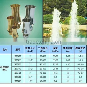 Stainless Steel Fountain Nozzle /Brass Fountain Jet thumbnail-1