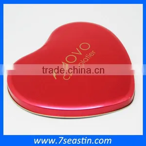 Christmas Gift Chocolate Cookie Tin Box With Heart Shaped Food Grade Metal Empty Tin Box thumbnail-2