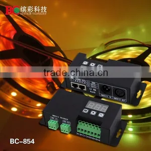 BC-854 Support RJ 45 Port DC12-24V 4 Channels Rgbw Dmx512 Decoder thumbnail-3