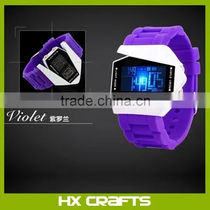 New Arrival Products Silicone Colors Digital LED Watch Design Your Own Wristbands Water Resistant Men Led Watch thumbnail-6