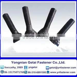 Fan Shaped Head Bolts, Grade 4.8/8.8, Hot Dip Galvanizing(H.D.G) Carbon Steel DIN935/DIN937 thumbnail-4