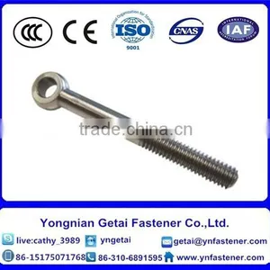 Stainless Steel Eye Bolts , DIN933/931, 201/202/304/316 With High Quality thumbnail-6