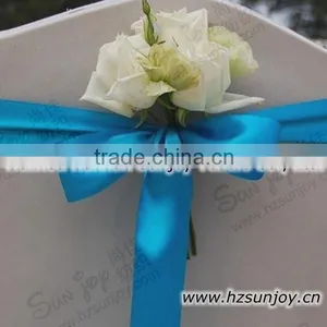 White Wedding Dress Black Sash thumbnail-1