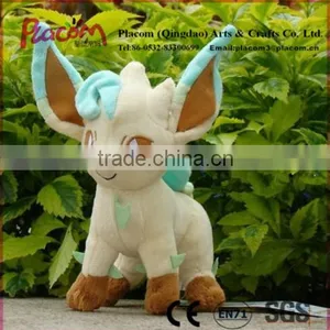 High-quality Official Cheap Cute 2 Pcs Rare Leafeon & Glaceon Pokemon Plush Toy Cuddly Stuffed Animal Doll for Wholesale thumbnail-4