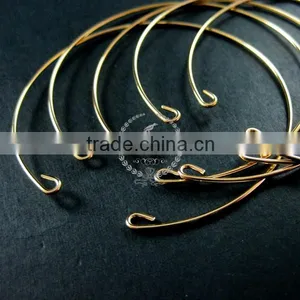 65mm Diameter 1mm Thick 14K Light Gold Plated Simple Wiring Bracelet DIY Bangle Supplies 1900052 thumbnail-3