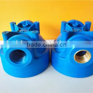 High Quality Pipe Fitting Mould 2 Cavities pp Plastic and Copper Insert Interchangeable Nut End Cap Mould thumbnail-1